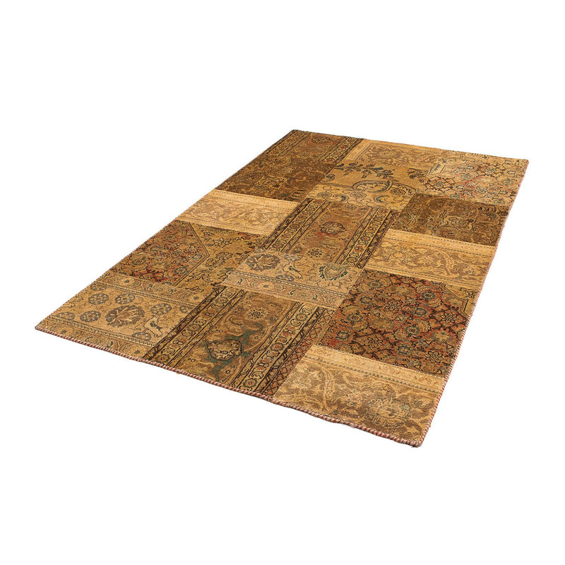 Alfombra de patchwork - 205 x 131 cm - multicolor