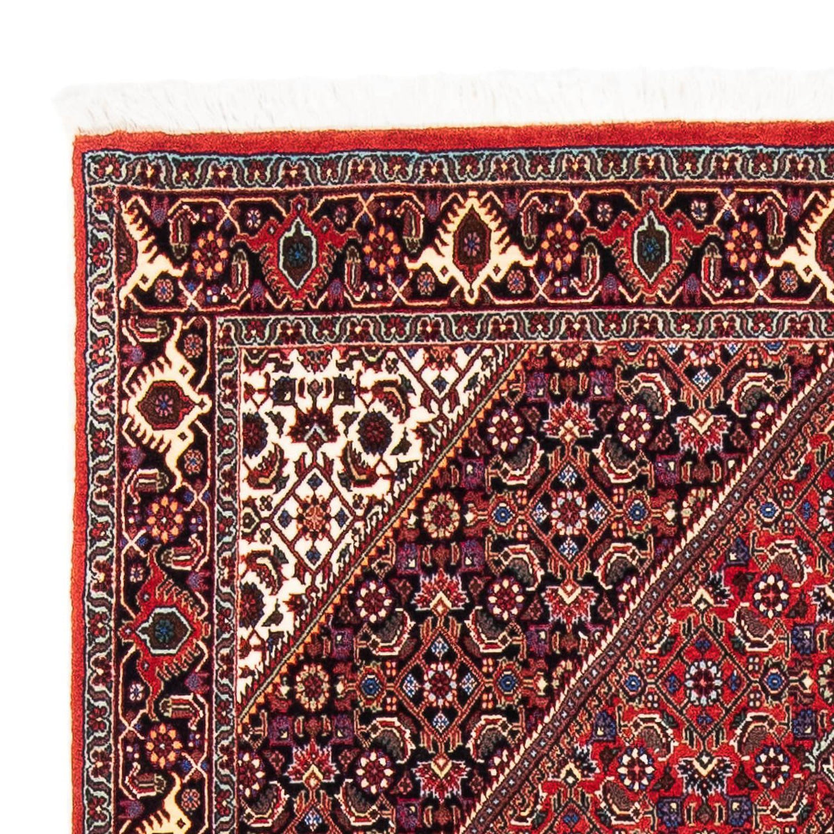Alfombra persa - Bidjar - 176 x 112 cm - rojo