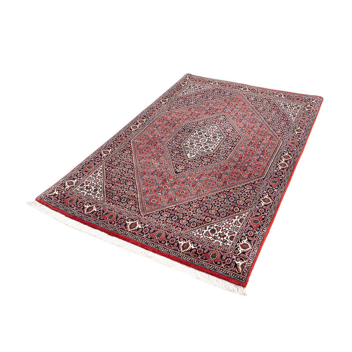 Alfombra persa - Bidjar - 176 x 112 cm - rojo