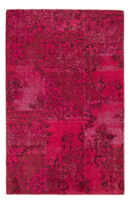 Alfombra de patchwork - 202 x 127 cm - multicolor