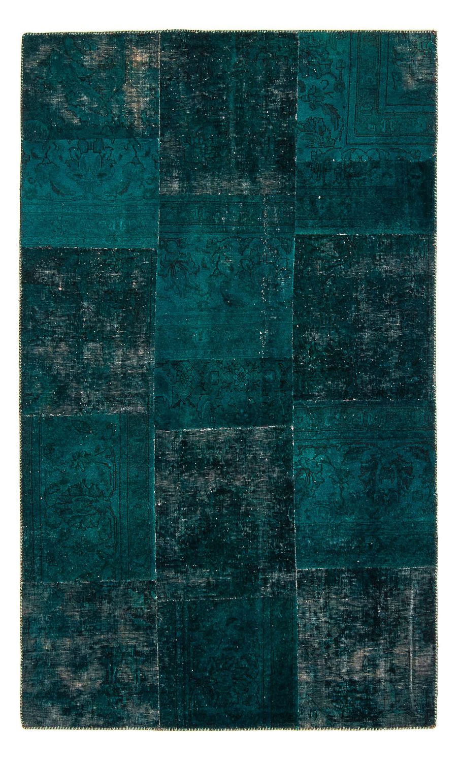 Alfombra de patchwork - 205 x 131 cm - multicolor