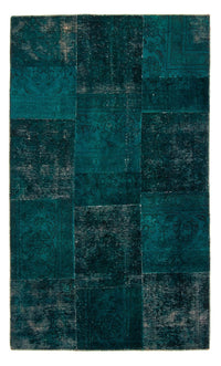 Alfombra de patchwork - 205 x 131 cm - multicolor