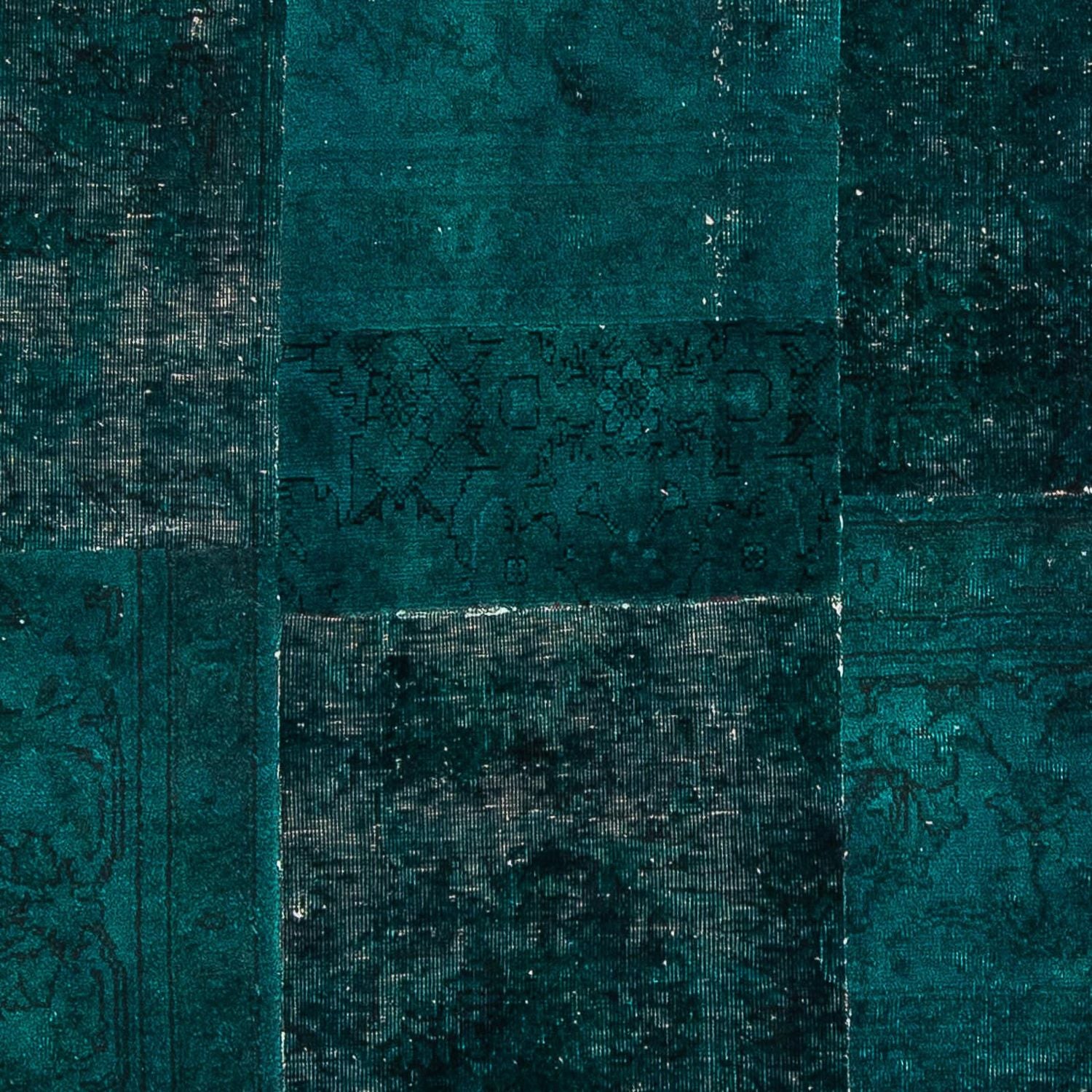 Alfombra de patchwork - 205 x 131 cm - multicolor