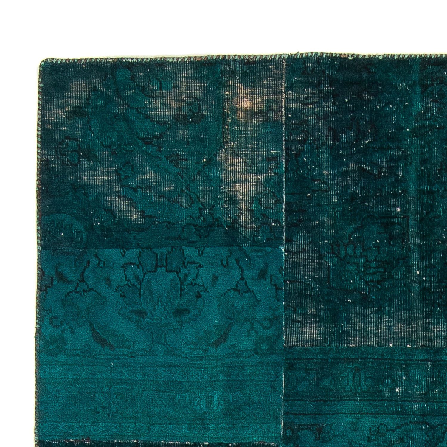 Alfombra de patchwork - 205 x 131 cm - multicolor