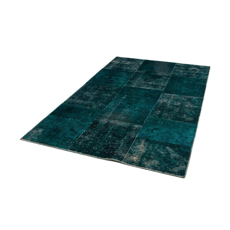 Alfombra de patchwork - 205 x 131 cm - multicolor