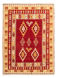 Alfombra Kelim - Oriental - 252 x 178 cm - rojo oscuro