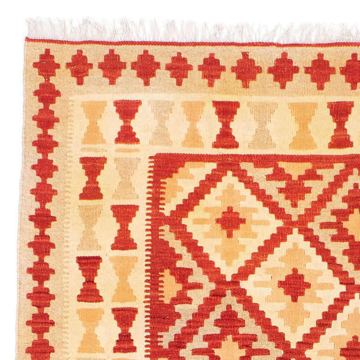 Alfombra Kelim - Oriental - 211 x 155 cm - rojo