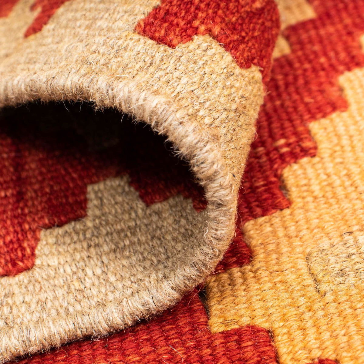 Alfombra Kelim - Oriental - 211 x 155 cm - rojo