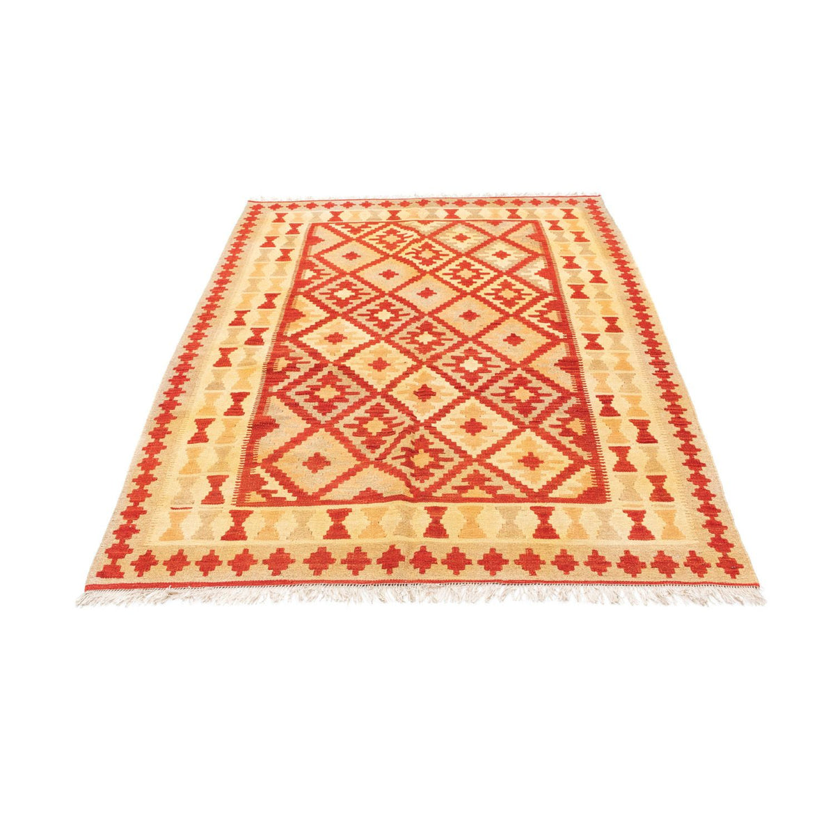 Alfombra Kelim - Oriental - 211 x 155 cm - rojo