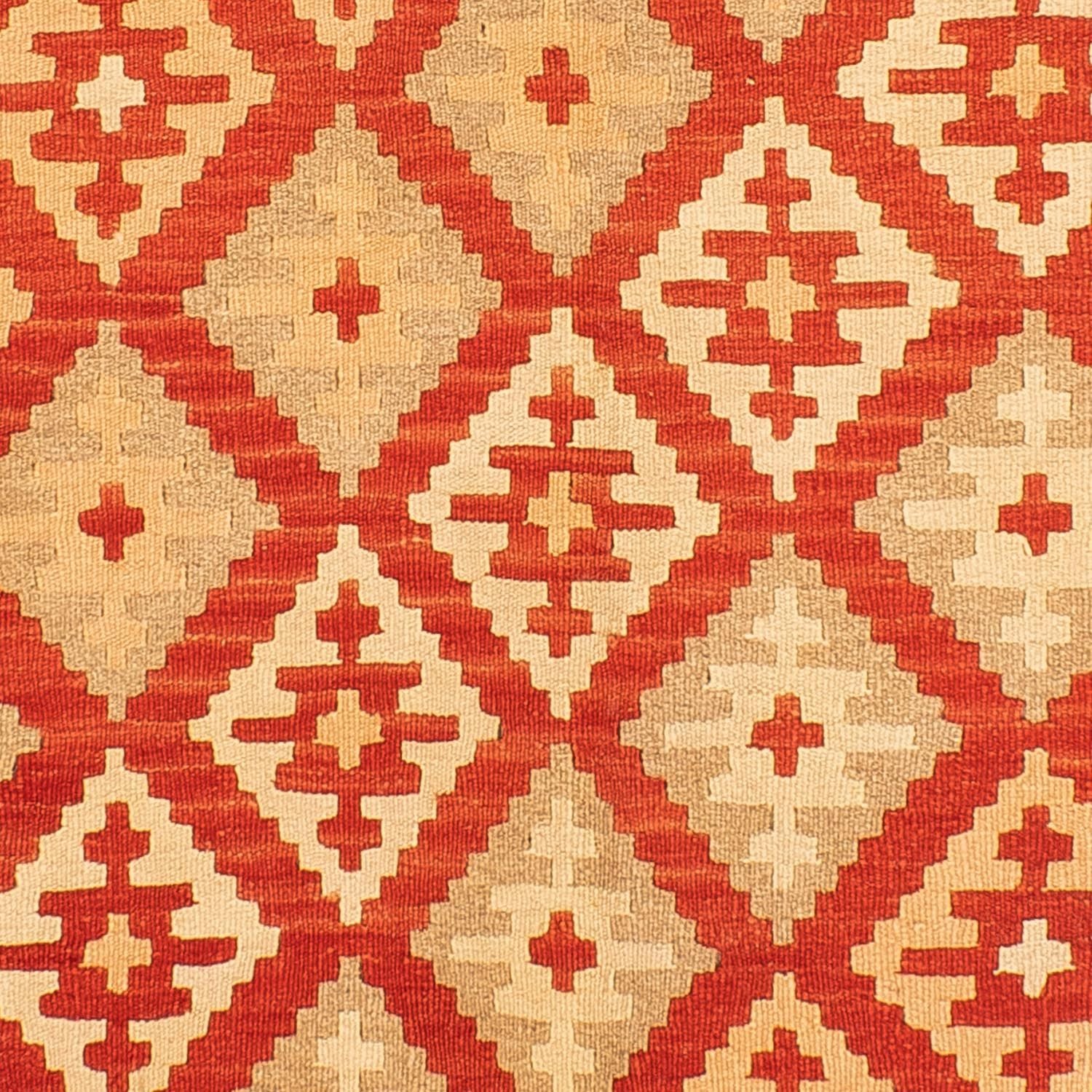 Alfombra Kelim - Oriental - 206 x 152 cm - rojo oscuro
