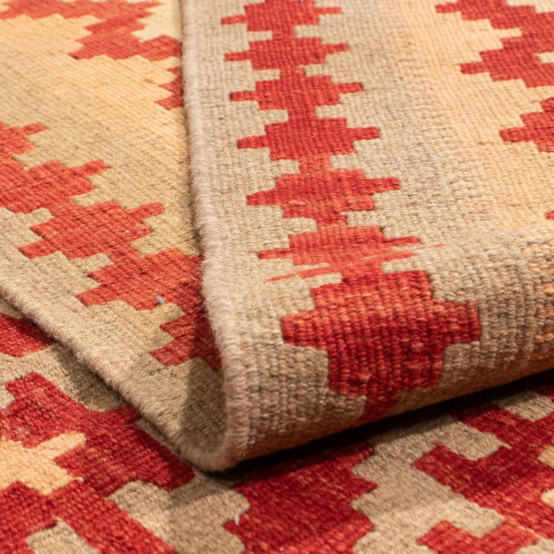 Alfombra Kelim - Oriental - 206 x 152 cm - rojo oscuro