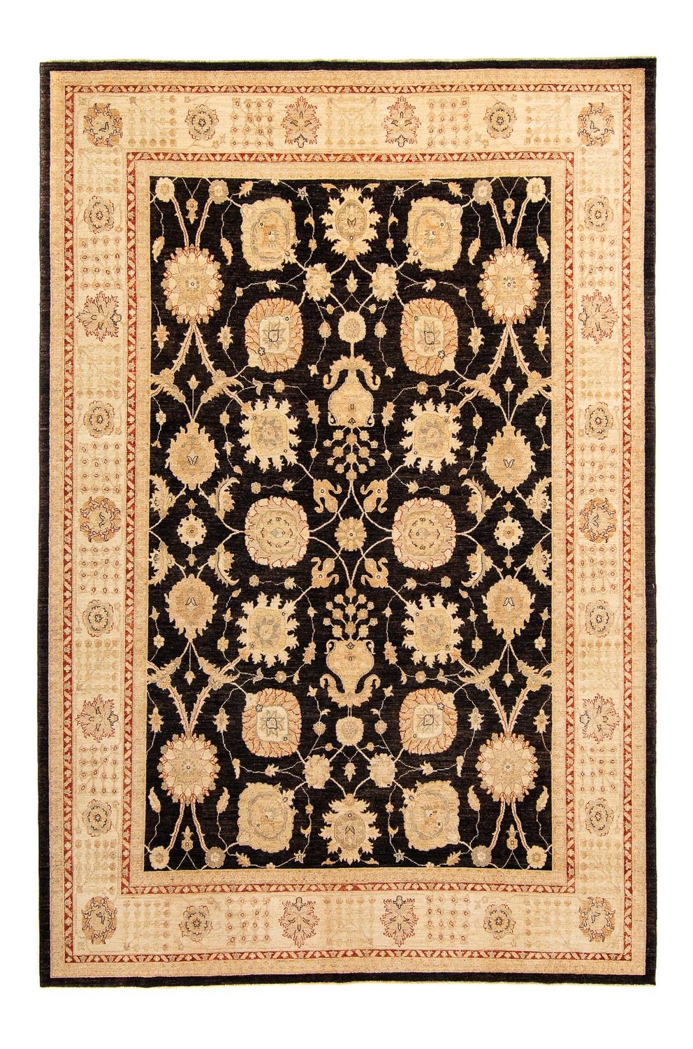 Alfombra Ziegler - 408 x 302 cm - azul oscuro