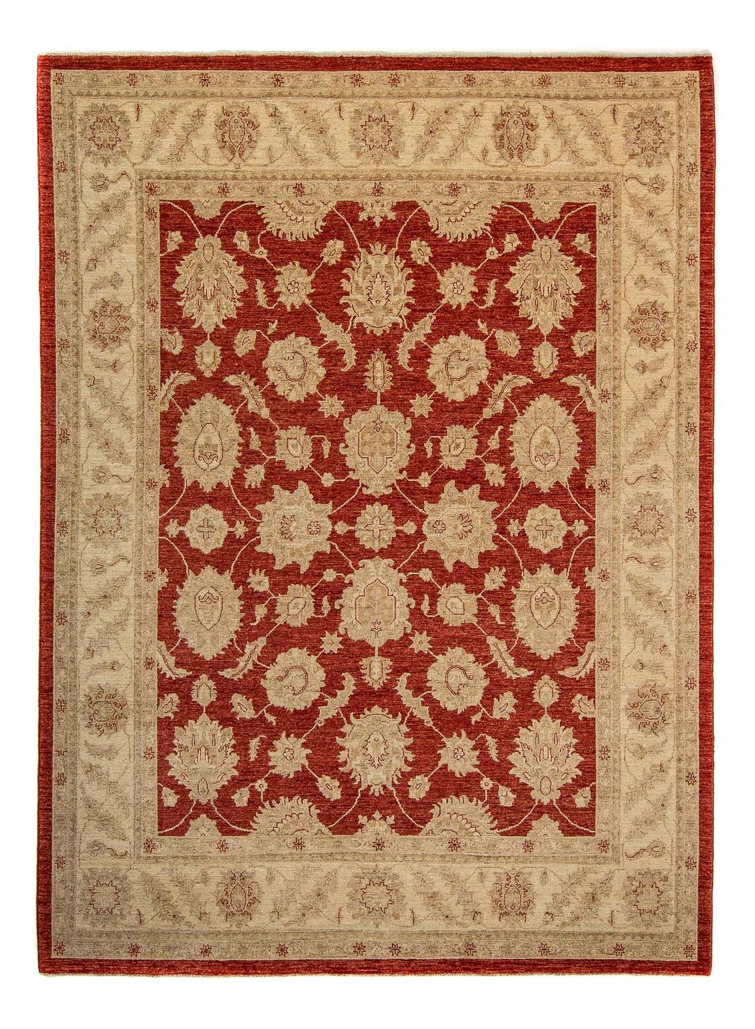 Alfombra Ziegler - 321 x 244 cm - rojo oscuro