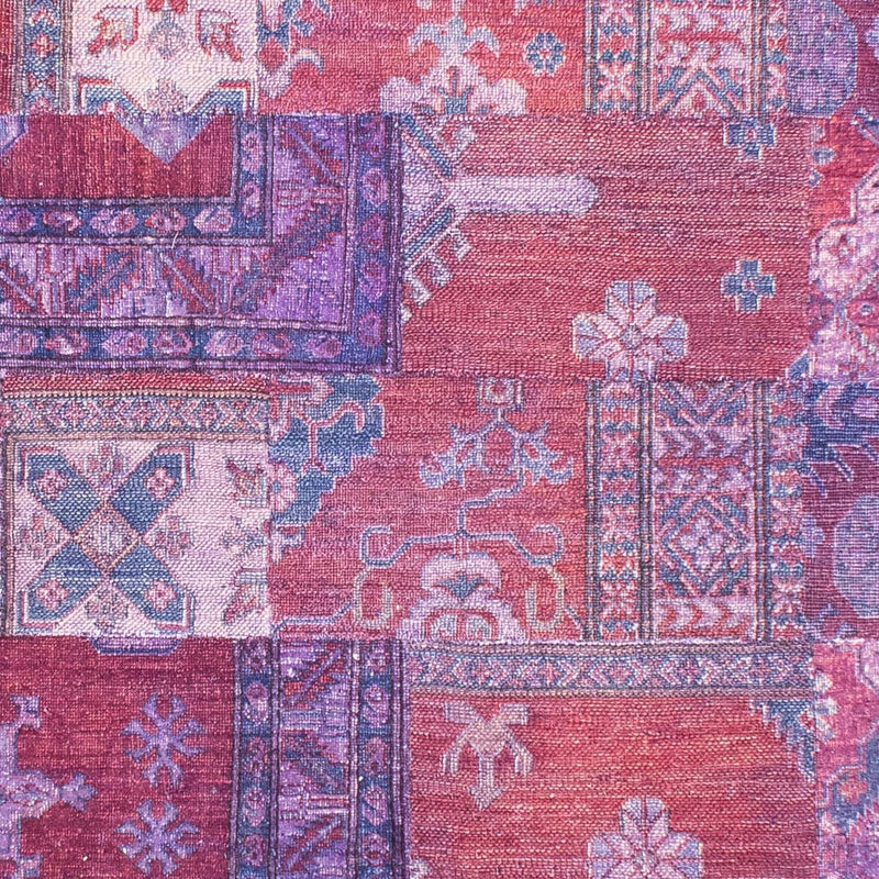 Alfombra de patchwork - 291 x 210 cm - multicolor