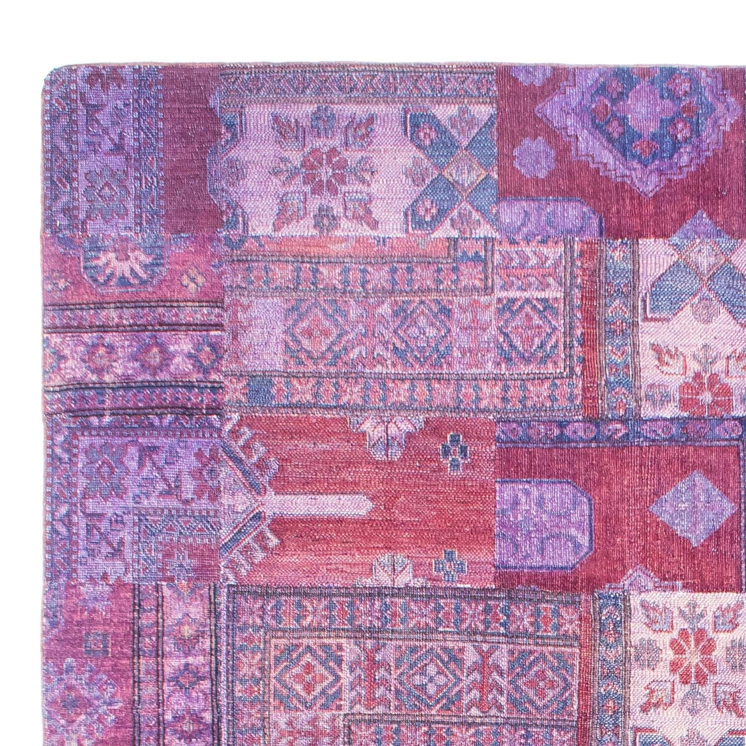 Alfombra de patchwork - 291 x 210 cm - multicolor