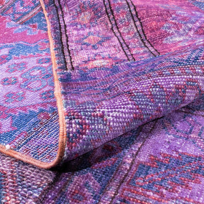 Alfombra de patchwork - 291 x 210 cm - multicolor
