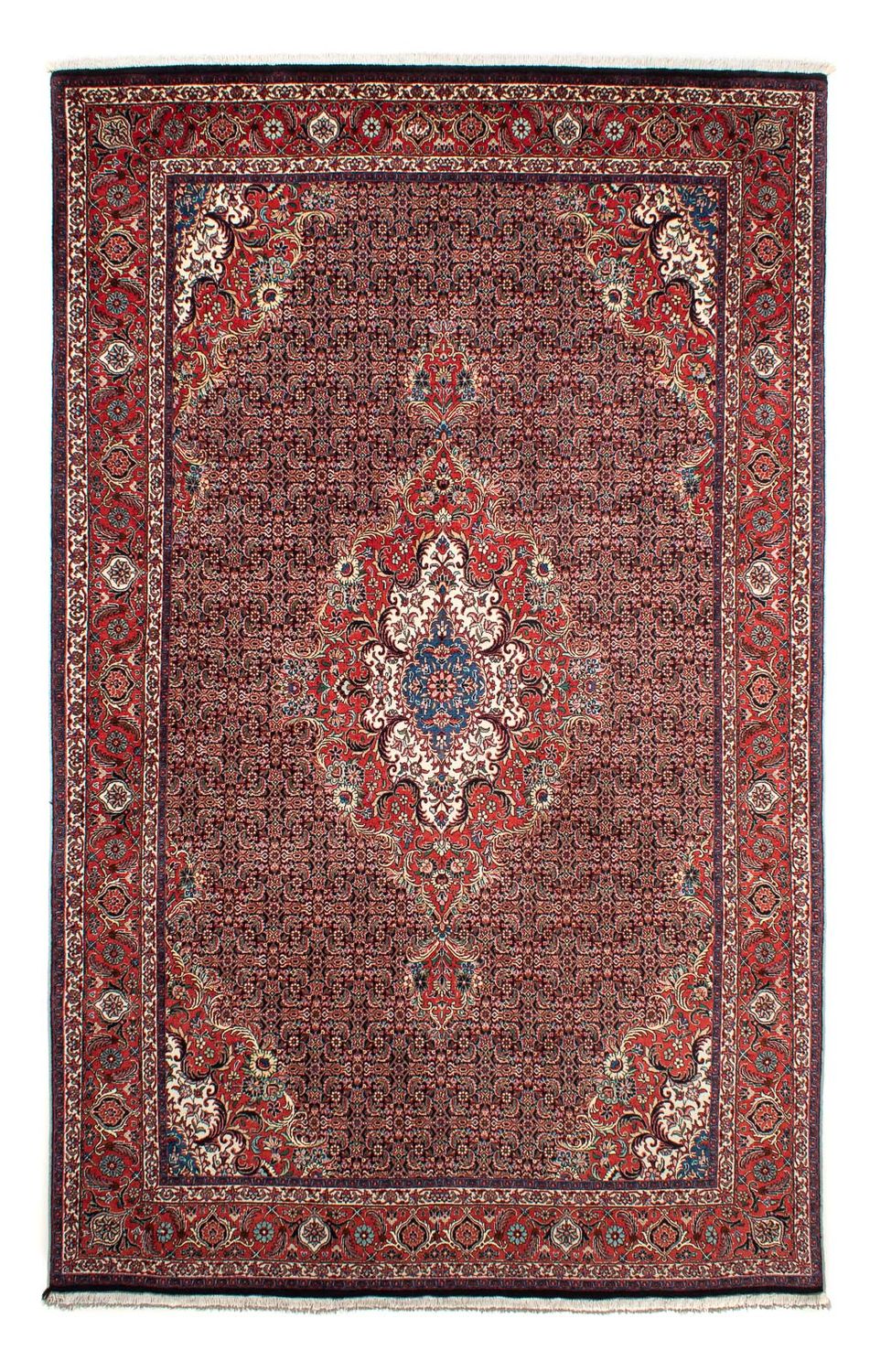 Alfombra persa - Bidjar - 304 x 198 cm - rojo claro