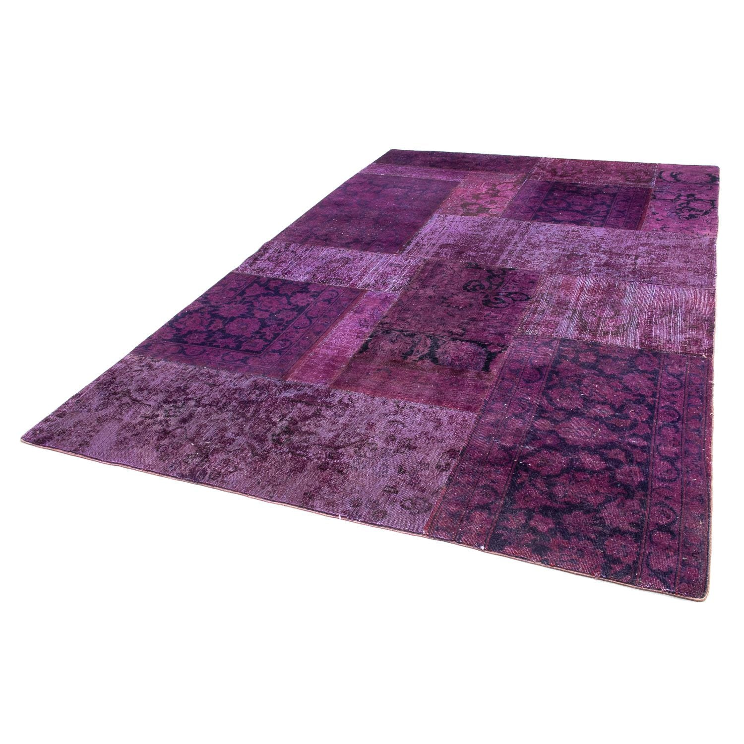 Alfombra de patchwork - 271 x 180 cm - multicolor