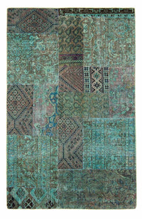 Alfombra de patchwork - 234 x 150 cm - multicolor
