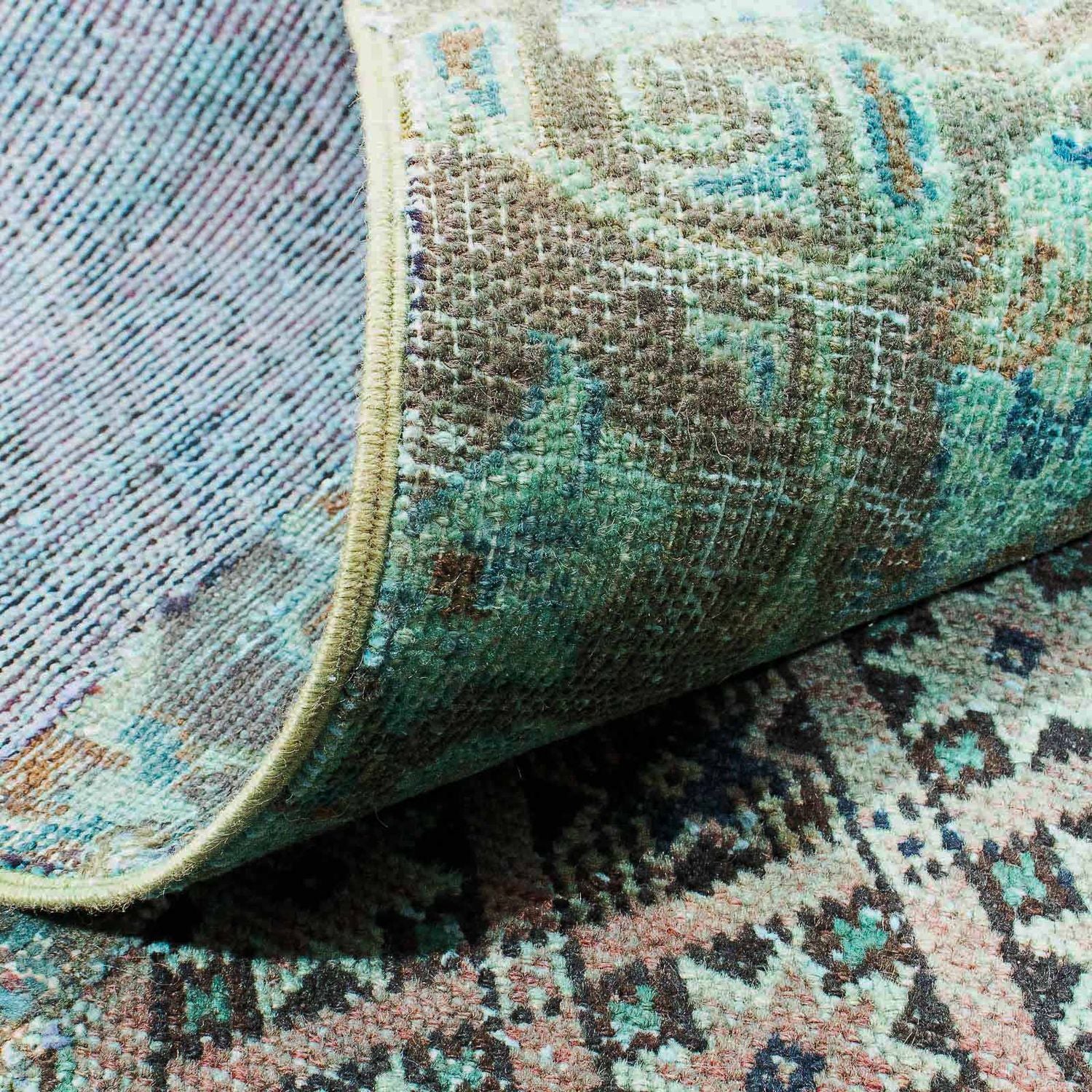 Alfombra de patchwork - 234 x 150 cm - multicolor