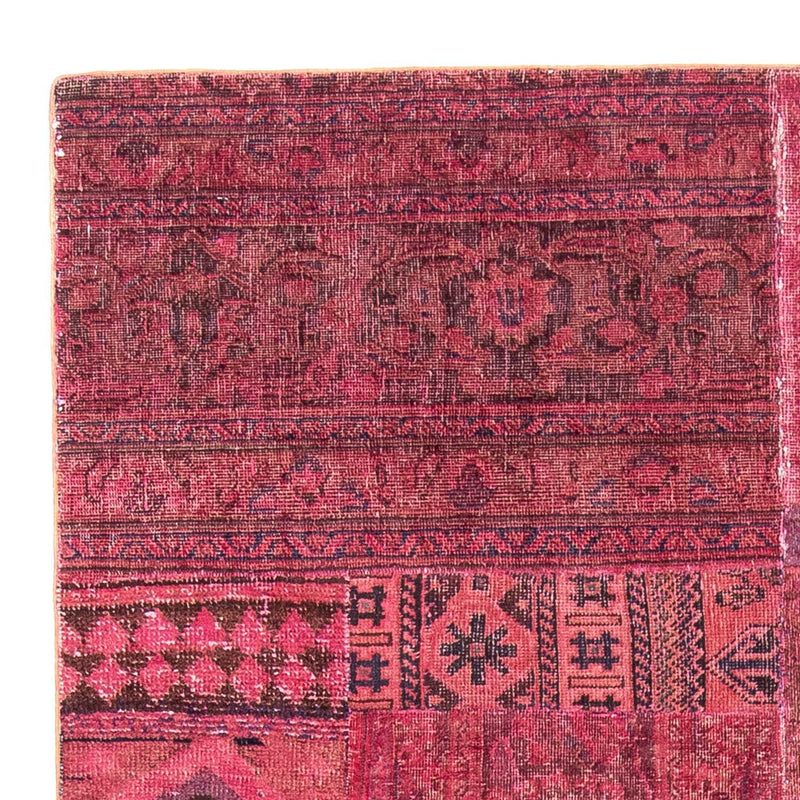 Alfombra de patchwork - 237 x 151 cm - multicolor