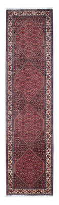 Alfombra de pasillo Alfombra persa - Bidjar - 308 x 78 cm - rojo claro