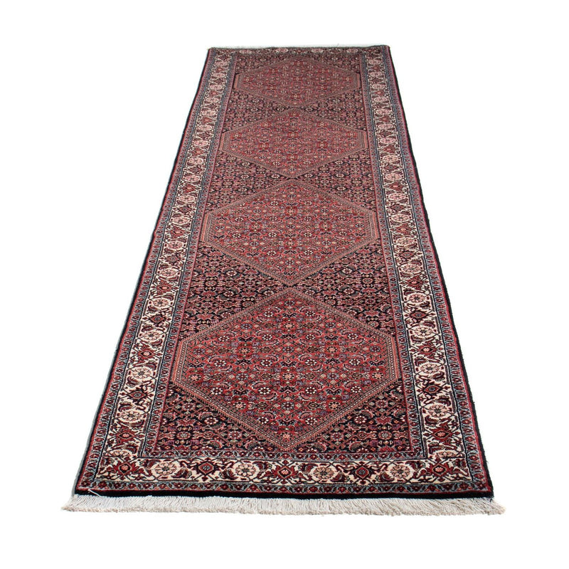 Alfombra de pasillo Alfombra persa - Bidjar - 308 x 78 cm - rojo claro