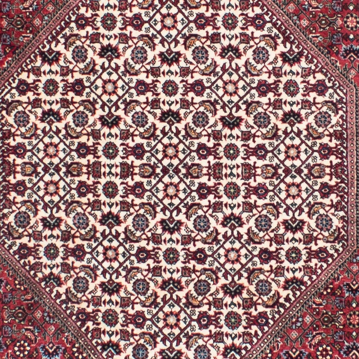 Alfombra de pasillo Alfombra persa - Bidjar - 306 x 91 cm - beige