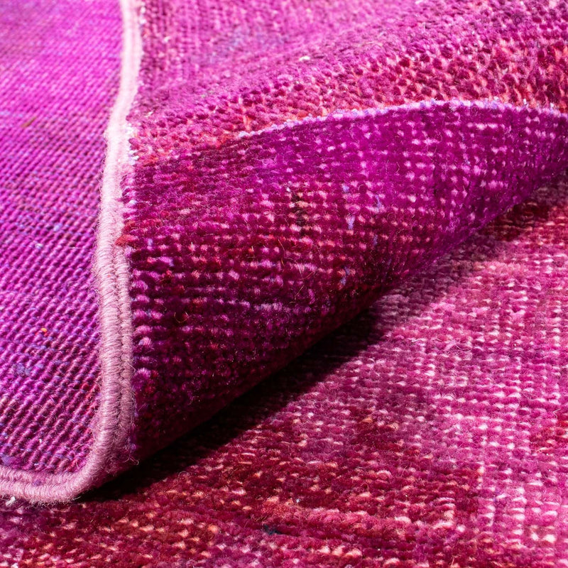 Alfombra de patchwork - 271 x 182 cm - púrpura