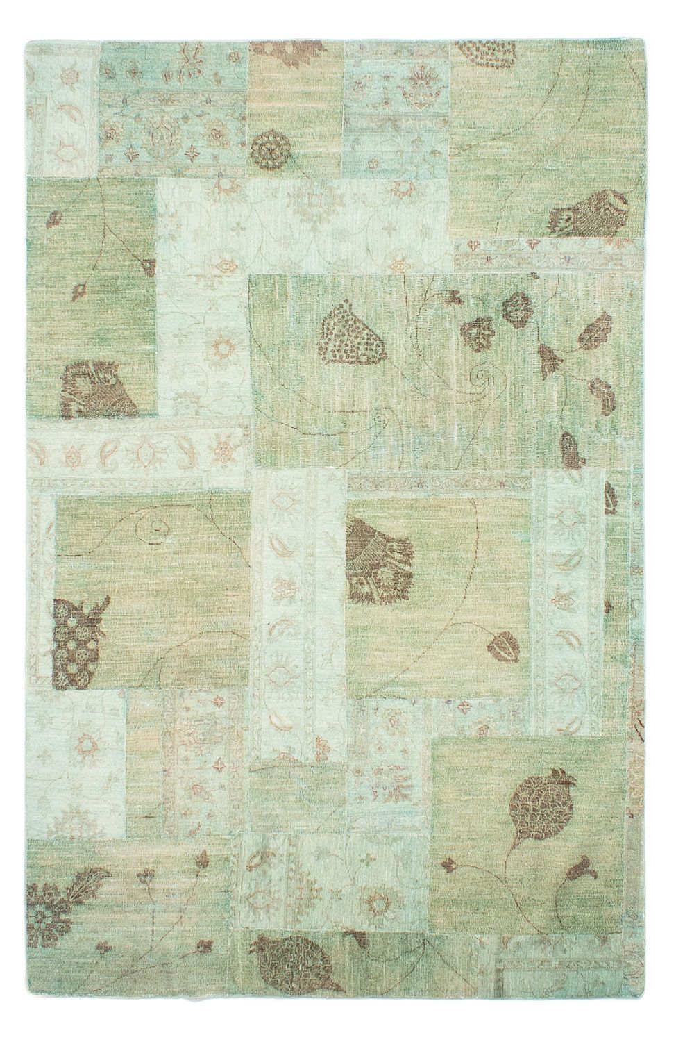 Alfombra de patchwork - 292 x 190 cm - multicolor