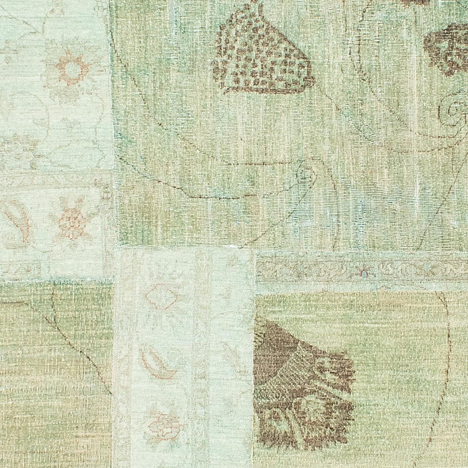 Alfombra de patchwork - 292 x 190 cm - multicolor