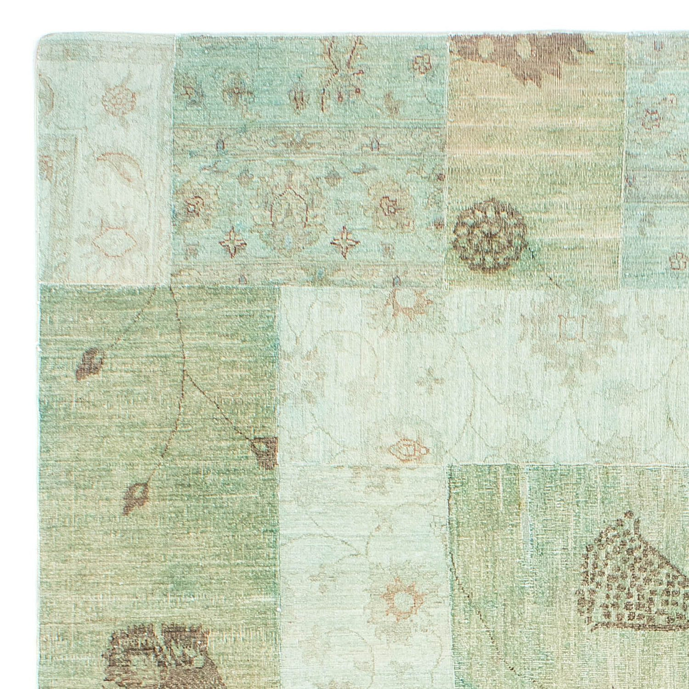 Alfombra de patchwork 292x190cm - Perserteppich Wollteppich