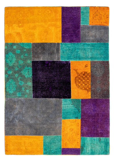 Alfombra de patchwork 164x232cm - Perserteppich Wollteppich