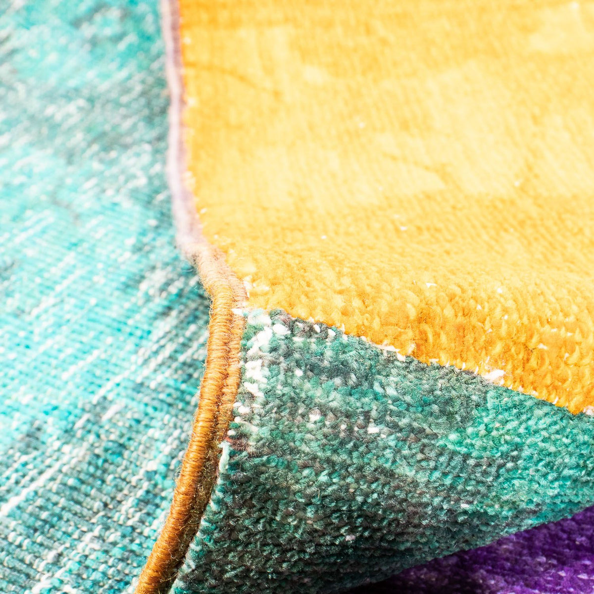 Alfombra de patchwork - 232 x 164 cm - multicolor