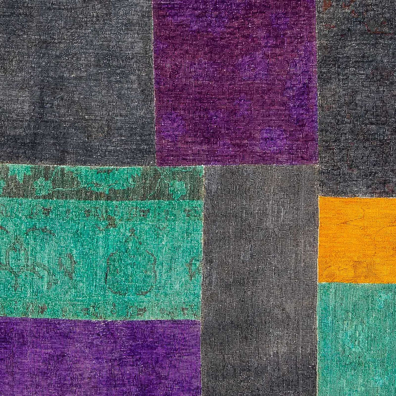 Alfombra de patchwork - 237 x 146 cm - multicolor