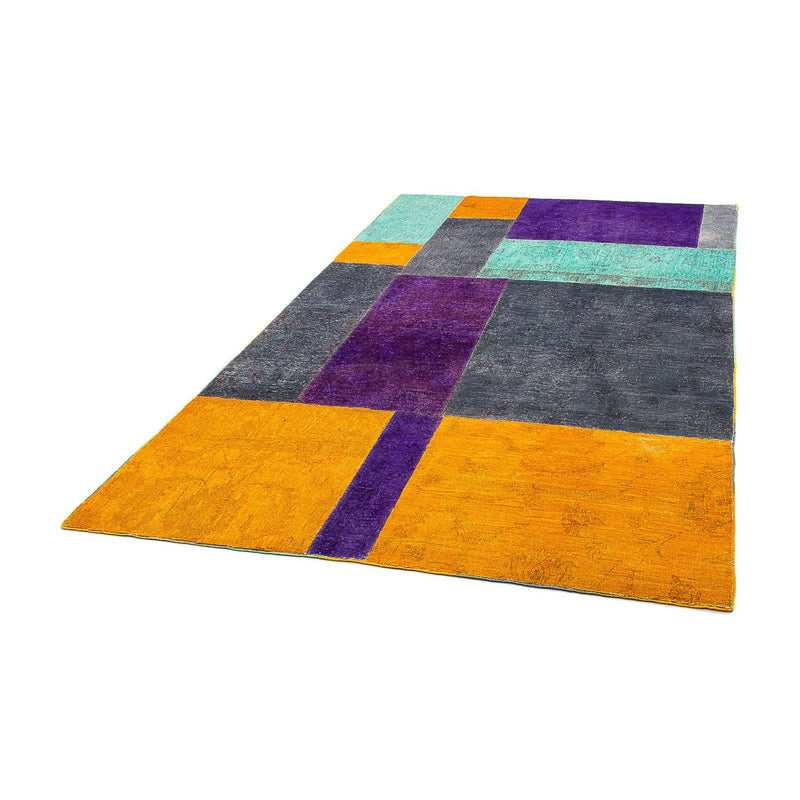 Alfombra de patchwork - 237 x 146 cm - multicolor