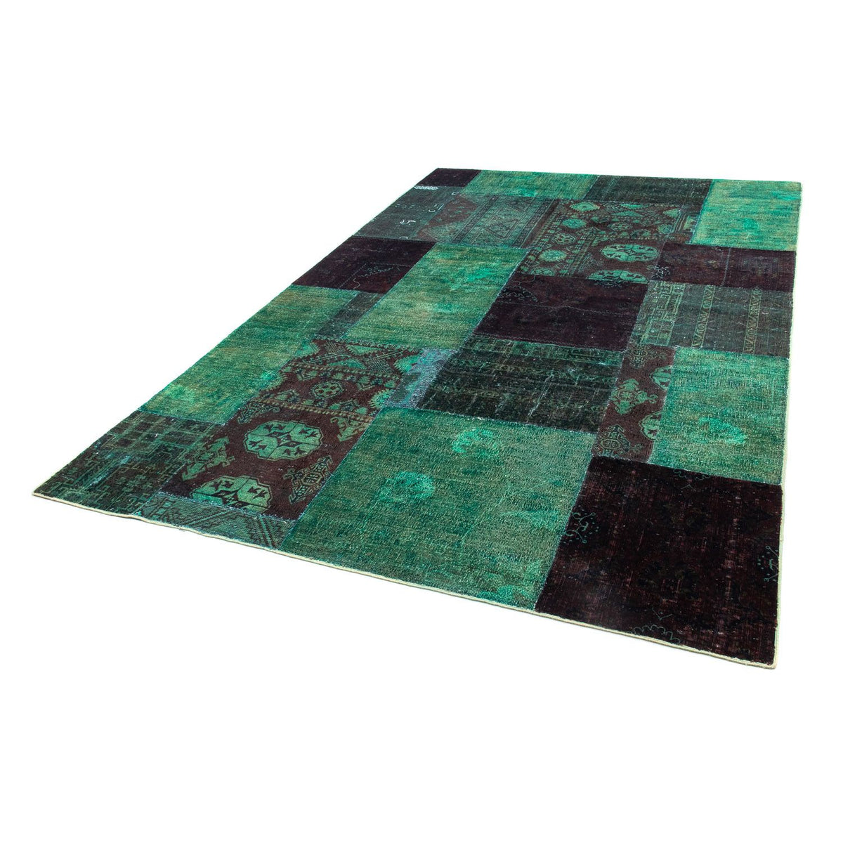 Alfombra de patchwork - 270 x 175 cm - multicolor