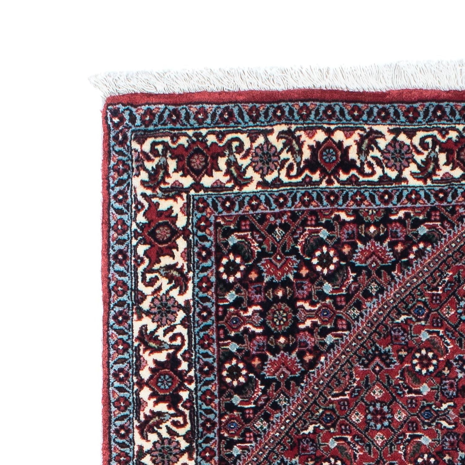 Alfombra de pasillo Alfombra persa - Bidjar - 200 x 75 cm - rojo claro