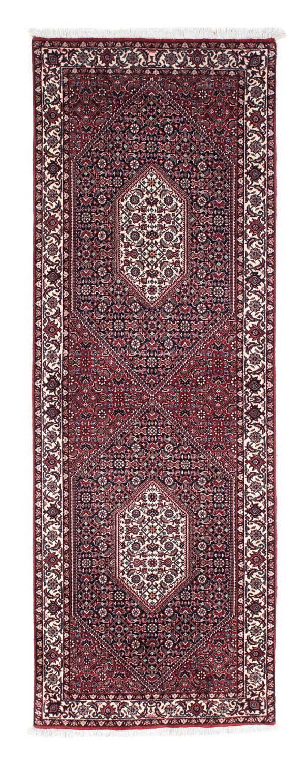 Alfombra de pasillo Alfombra persa - Bidjar - 223 x 73 cm - rojo