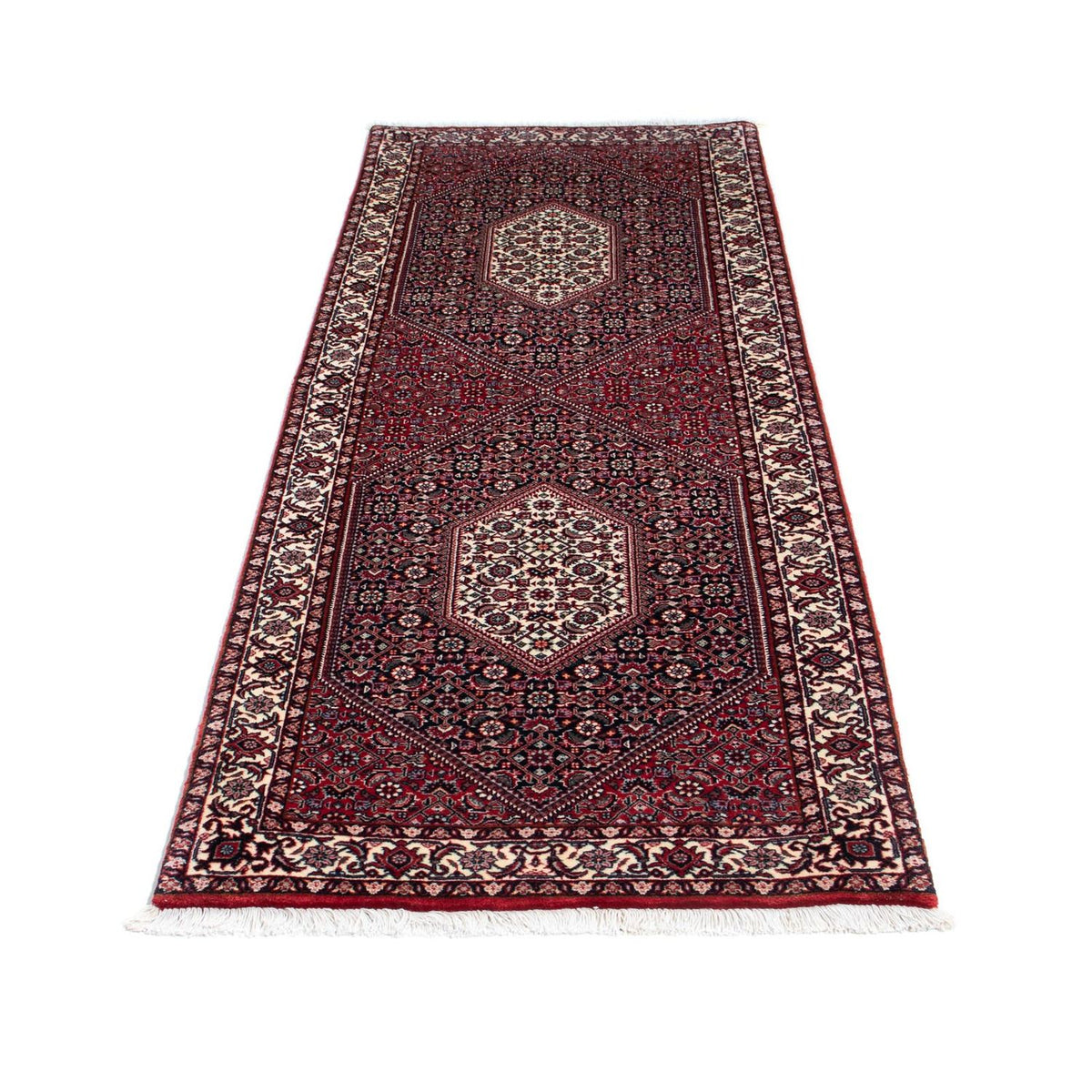 Alfombra de pasillo Alfombra persa - Bidjar - 223 x 73 cm - rojo