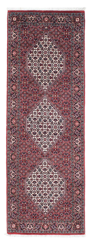 Alfombra de pasillo Alfombra persa - Bidjar - 212 x 71 cm - rojo