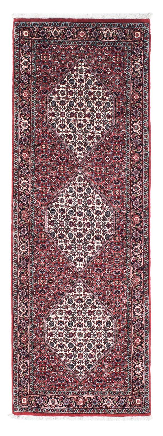 Alfombra de pasillo Alfombra persa - Bidjar - 212 x 71 cm - rojo