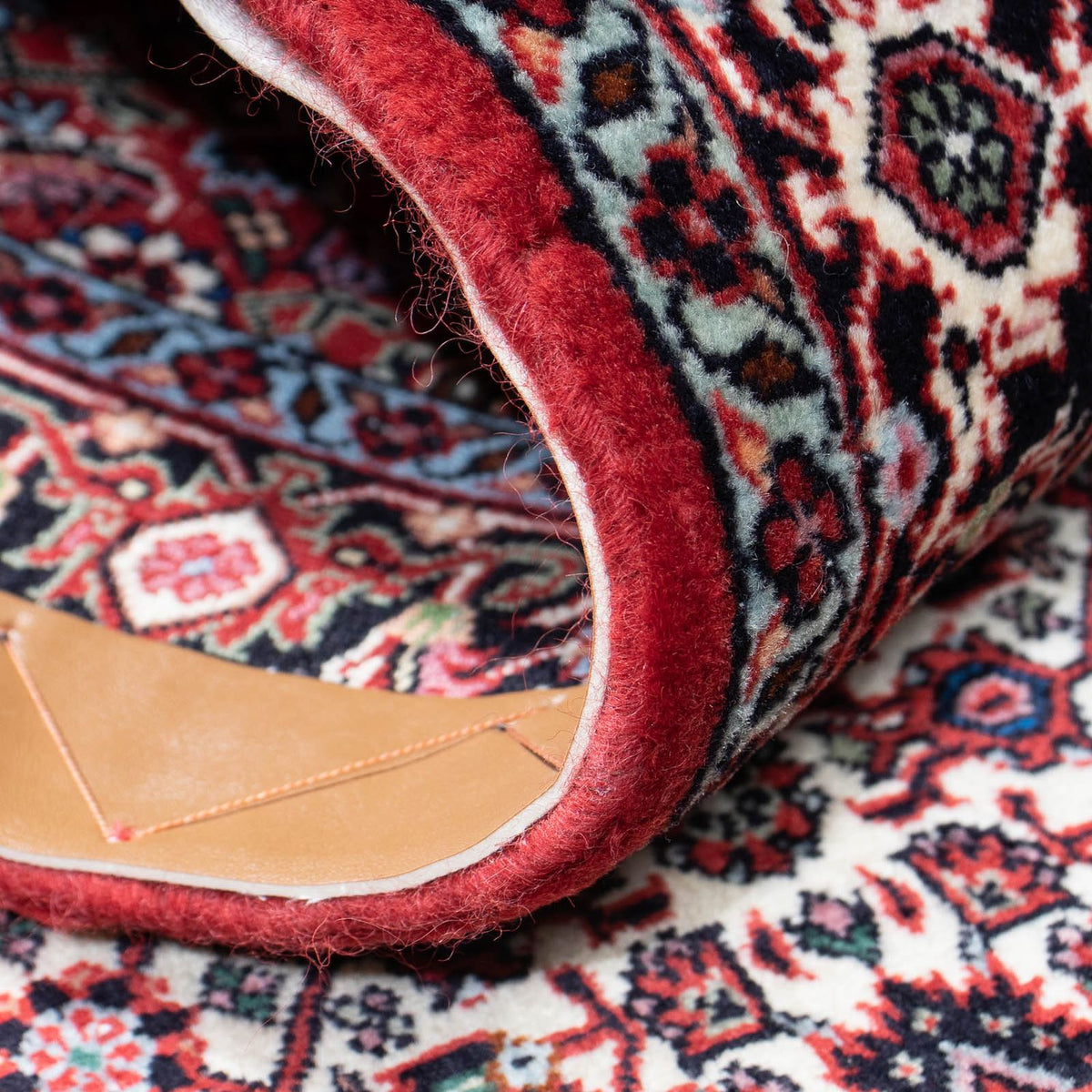 Alfombra de pasillo Alfombra persa - Bidjar - 212 x 71 cm - rojo