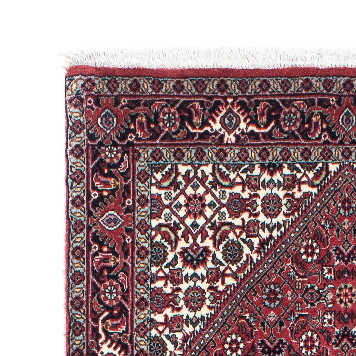 Alfombra de pasillo Alfombra persa - Bidjar - 208 x 75 cm - rojo claro
