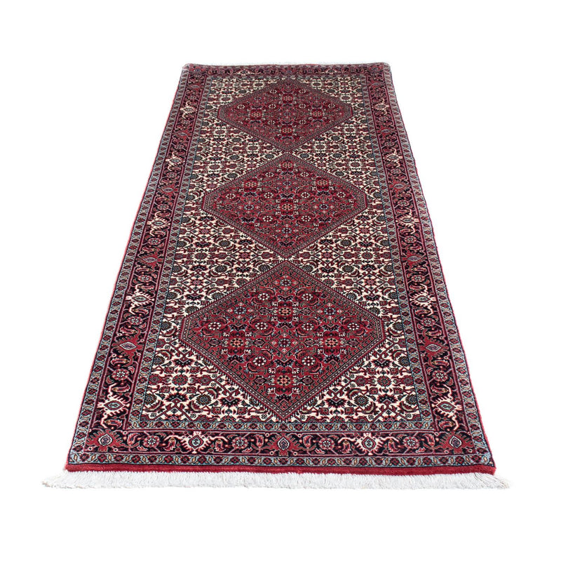 Alfombra de pasillo Alfombra persa - Bidjar - 208 x 75 cm - rojo claro