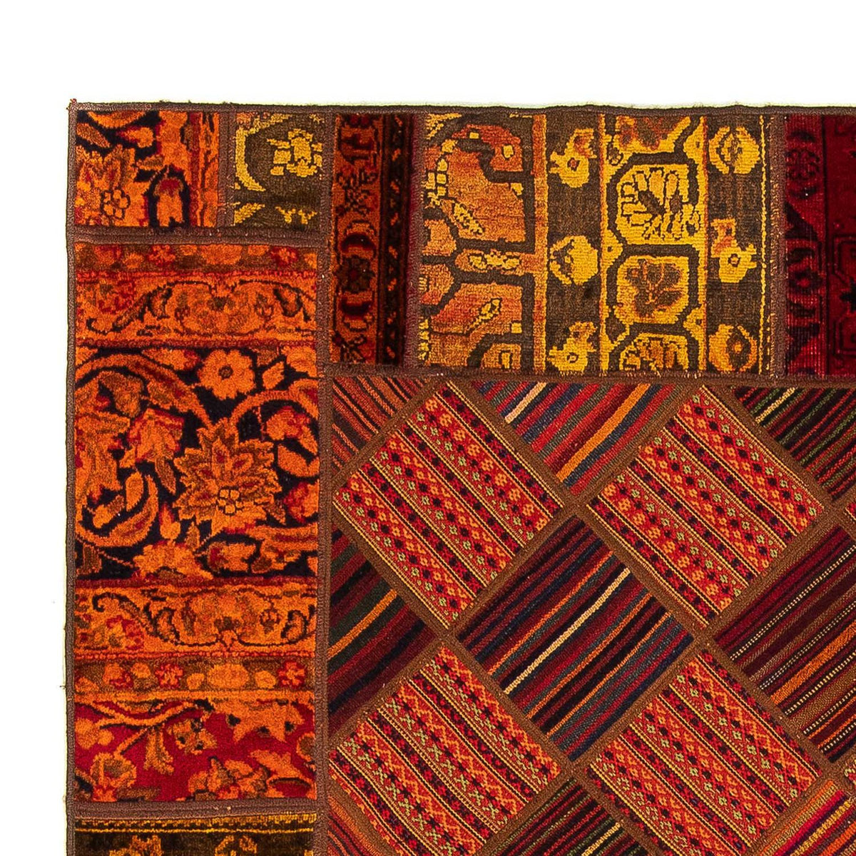 Alfombra de patchwork - 234 x 169 cm - multicolor