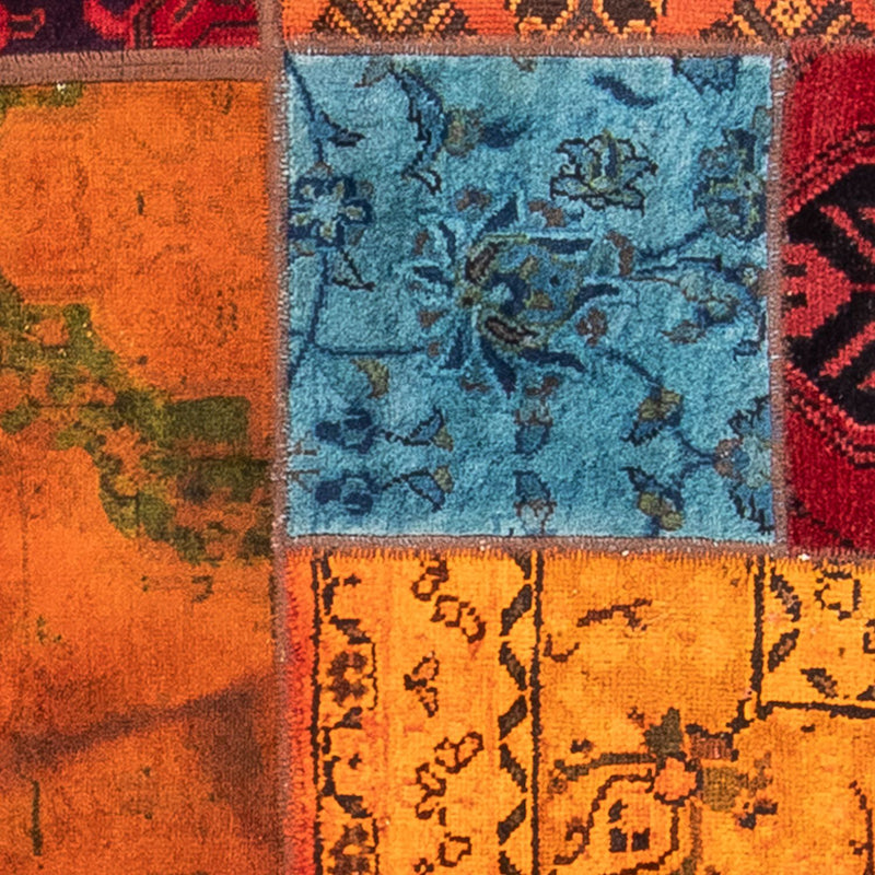 Alfombra de patchwork - 221 x 161 cm - multicolor