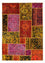 Alfombra de patchwork - 198 x 137 cm - multicolor