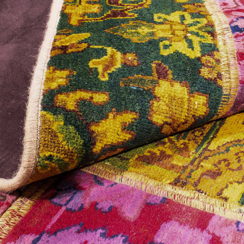 Alfombra de patchwork - 198 x 137 cm - multicolor