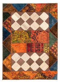 Alfombra de patchwork - 229 x 163 cm - multicolor